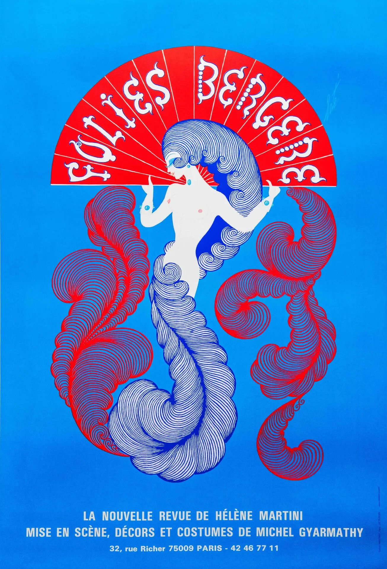 French Art Deco Revue Vintage Poster by Helene Martini for 'Folies