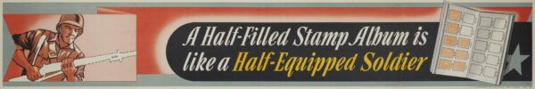 American WWII Bond Poster ‘Half Filled Stamp Album’, 1942