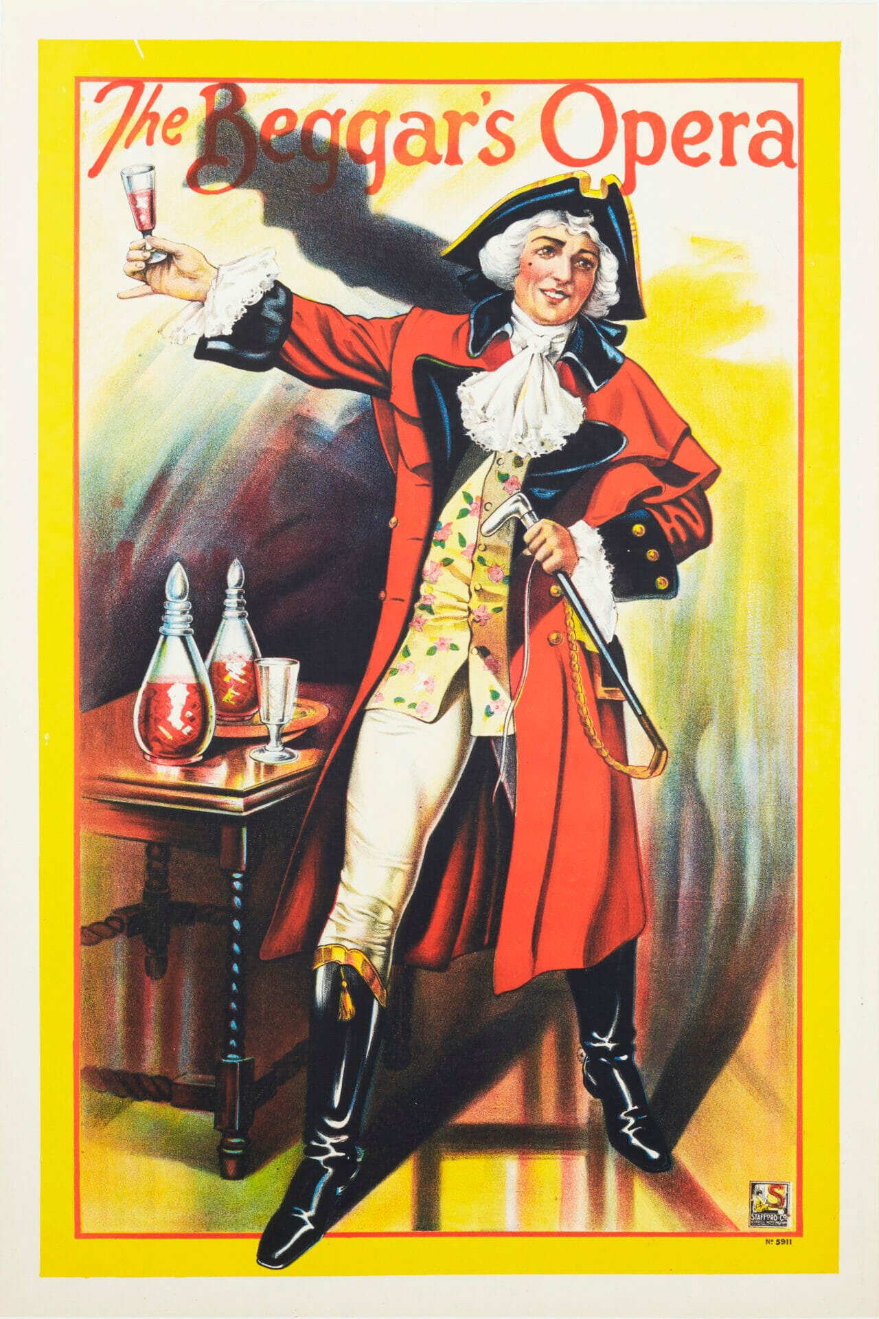 English Theatrical Poster for 'Beggar's Operetta', 1930s