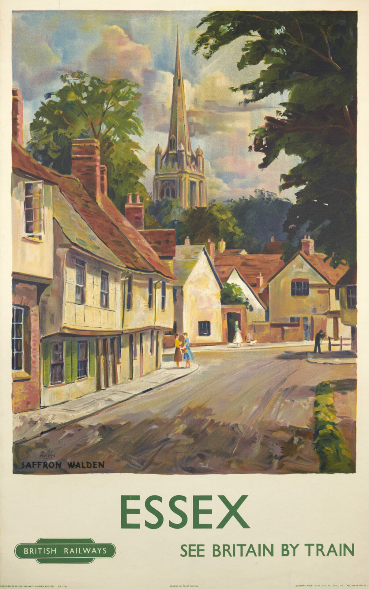 British Railways Travel Poster 'Saffron Walden | Essex' 1950s