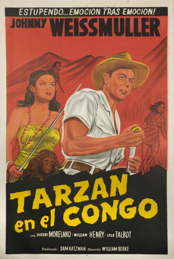 Argentinian Movie Poster (in Spanish) for ‘Tarzan en el Congo’1951