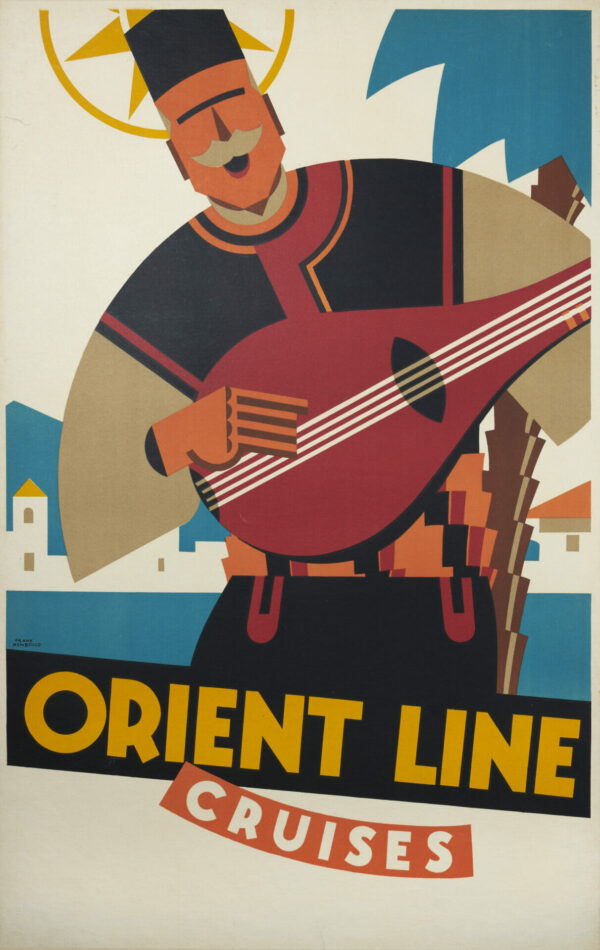 British Contemporary Travel Poster ‘Orient Line Cruises’ by Newbould, 1930