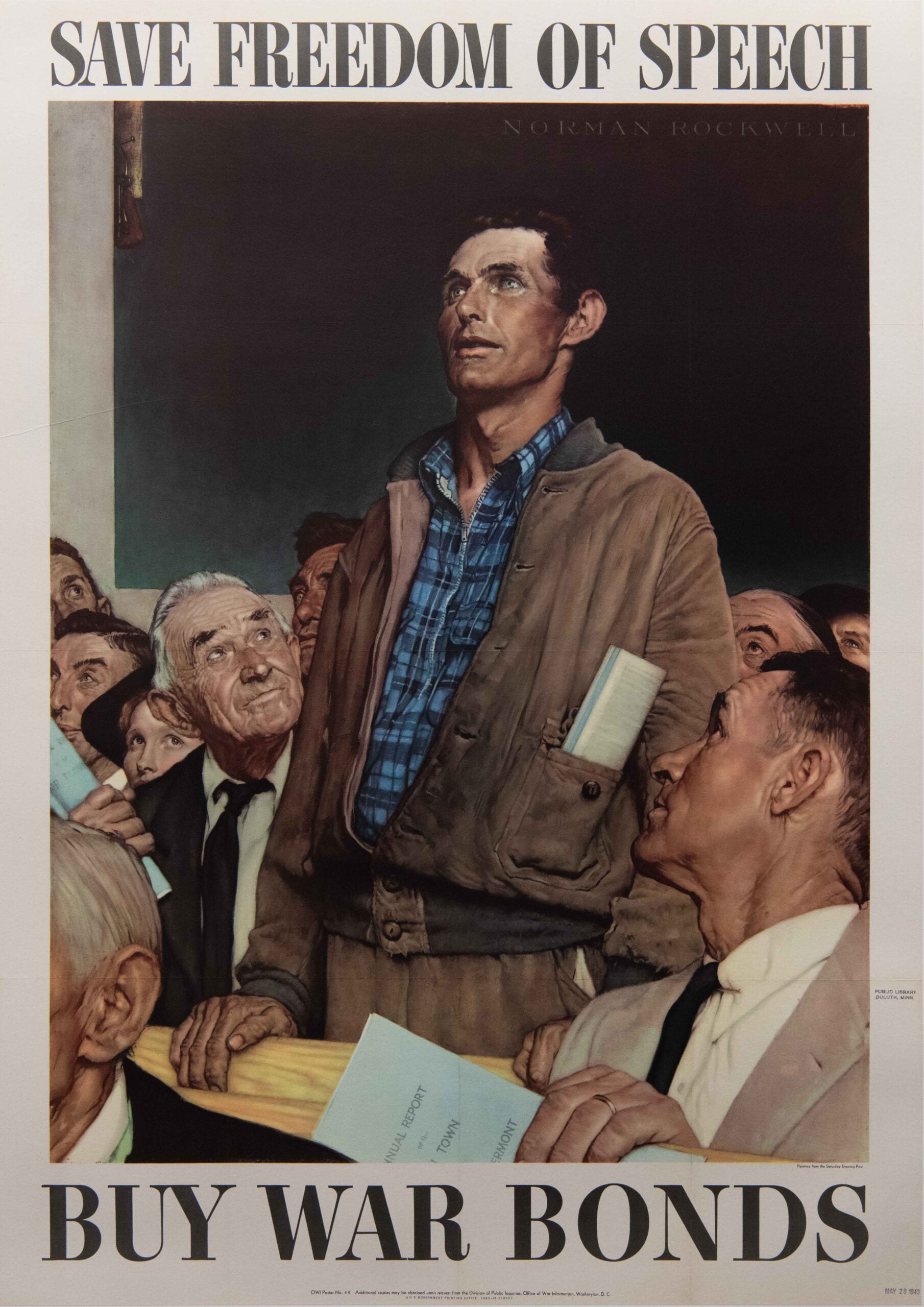 Complete Set of 'Four Freedoms' Posters by Norman Rockwell, 1943 - Image 2