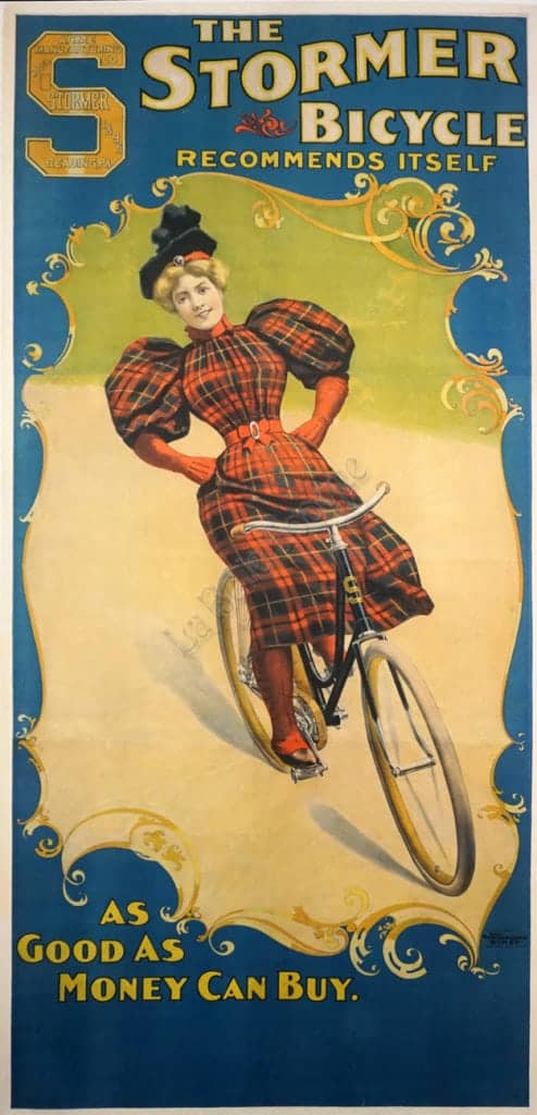 Victorian Vintage Poster for Stormer Bicycle, 1896