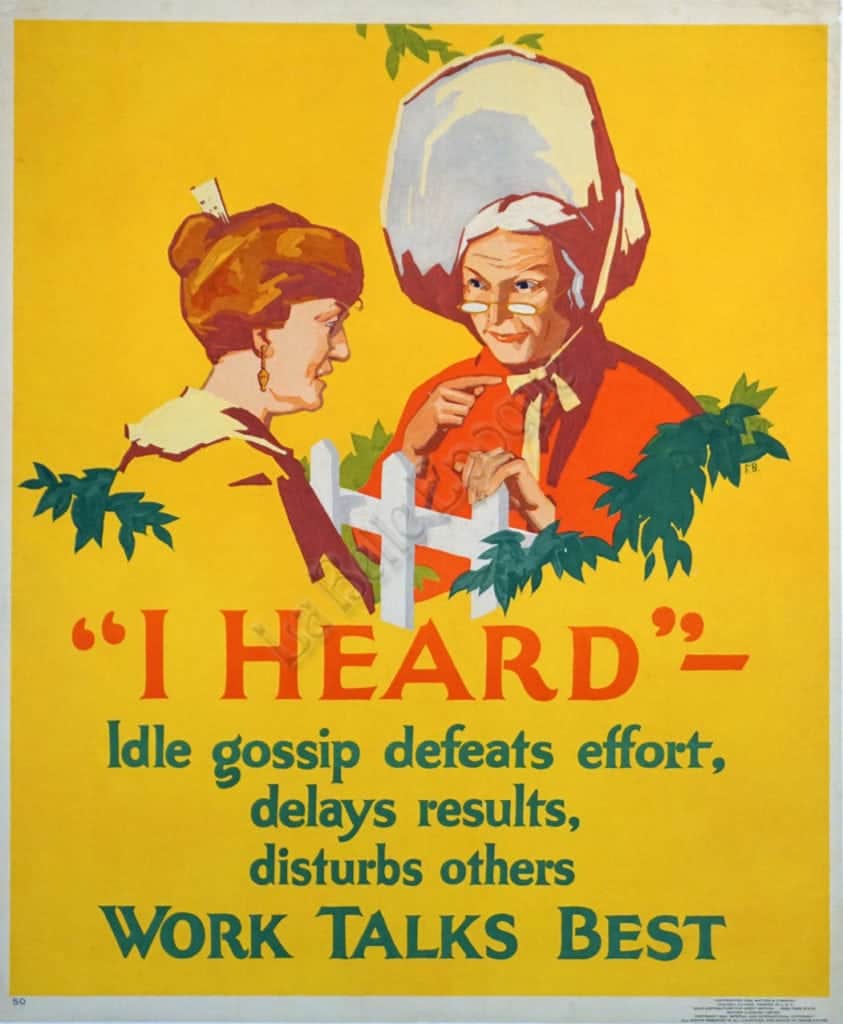 American Workplace Motivational Poster 'I Heard | Work Talks Best ...