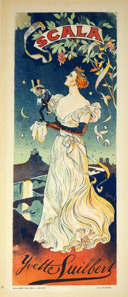 SCALA (Yvette Guilbert) Maitre de L’Affiche: Plate #19