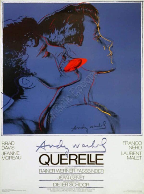 German Pop Movie Poster for Querelle ‘Blue’ by Andy Warhol, 1982