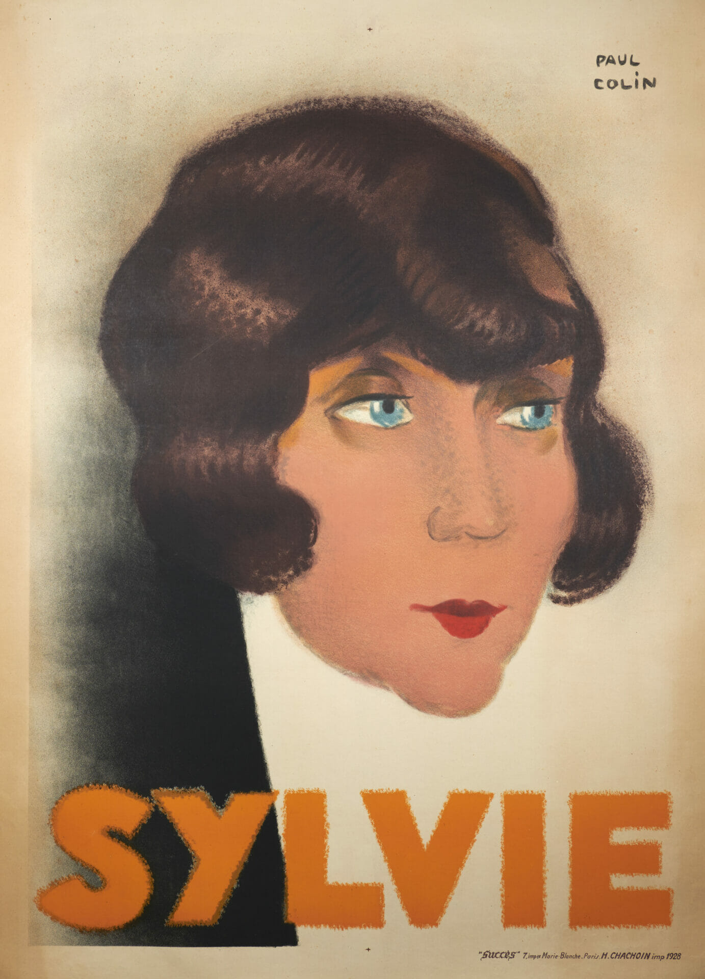 French Art Deco Vintage Theater Poster Sylvie By Paul Colin 1928 french-art-deco-vintage-theater-poster-sylvie-by-paul-colin-1928