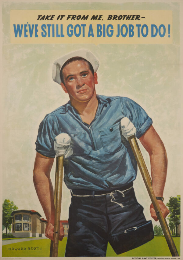 American Vintage WWII Homefront Poster ‘We’ve Still Got a Big Job To Do!’ by Scott, 1943