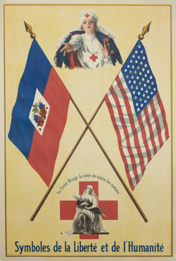 Haiti Red Cross Vintage Poster ‘Symboles de la Liberte et de l’Humanite’ 1917