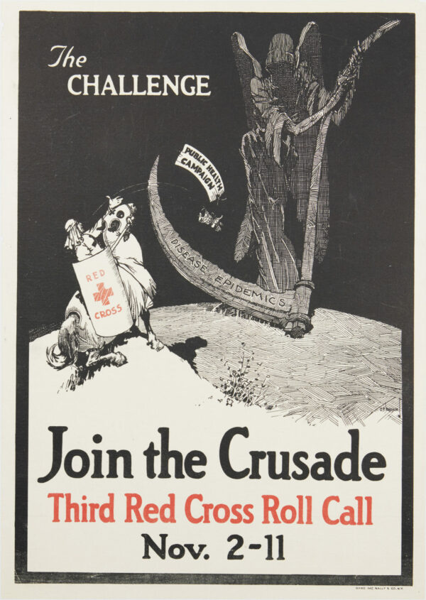 Red Cross Vintage Poster ‘Join the Crusade’ 1919