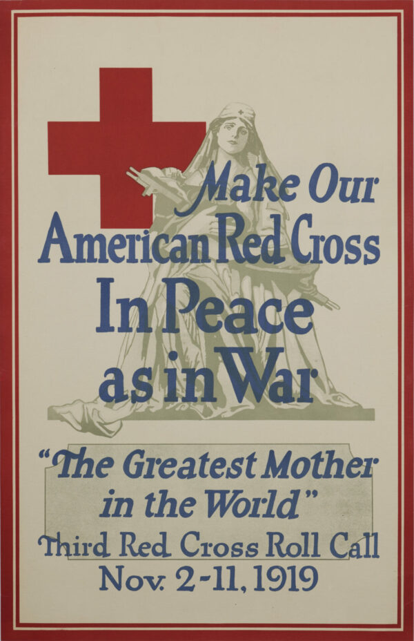 American Patriotic Vintage Poster ‘Make Our American Red Cross’ by Foringer, 1919