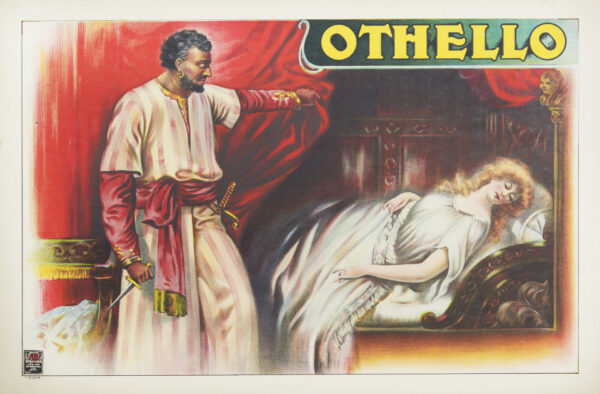 Early 20th Century Advertising Poster for Shakespeare’s ‘Othello’ 1920s