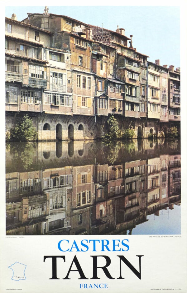 French Modern Travel Poster to ‘Castres | Tarn’, c.1980s