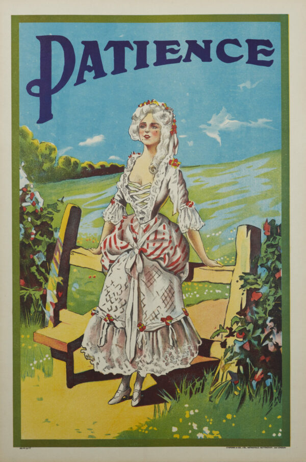 English Vintage Theatrical Poster ‘Patience’, 1930s