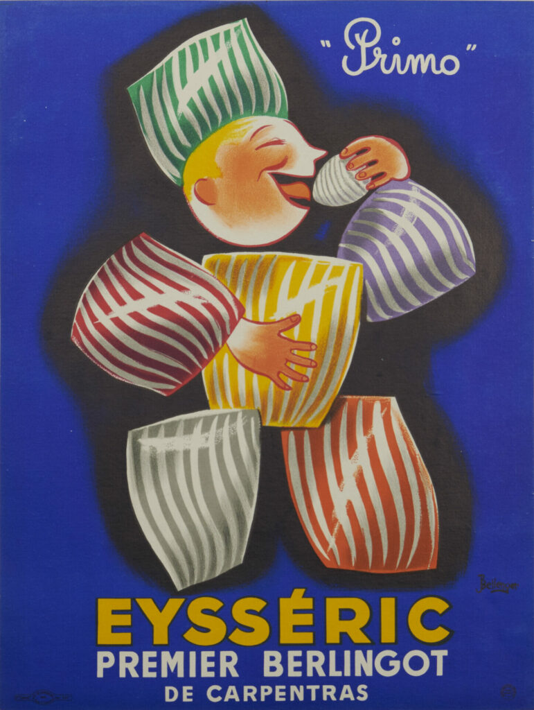French Candy Advertising Poster for Eysseric (Blue) by the