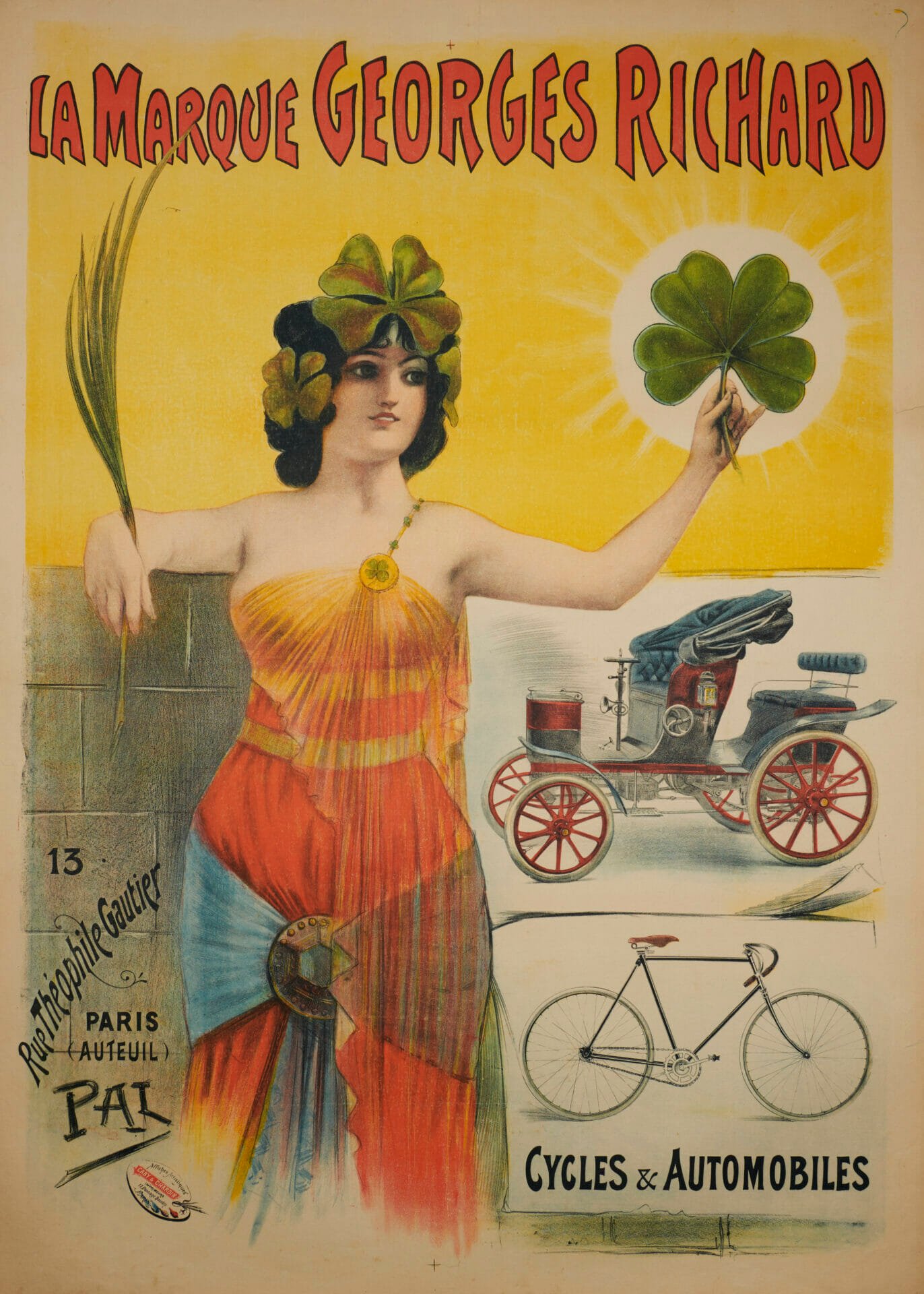 French Vintage Cycles Poster 'Le Marque Georges Richard' by Pal, c.1890s