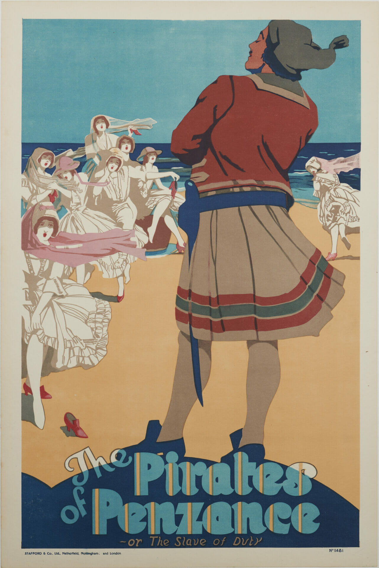 English Vintage Advertising Theatrical Poster for 'Pirates Of Penzance ...