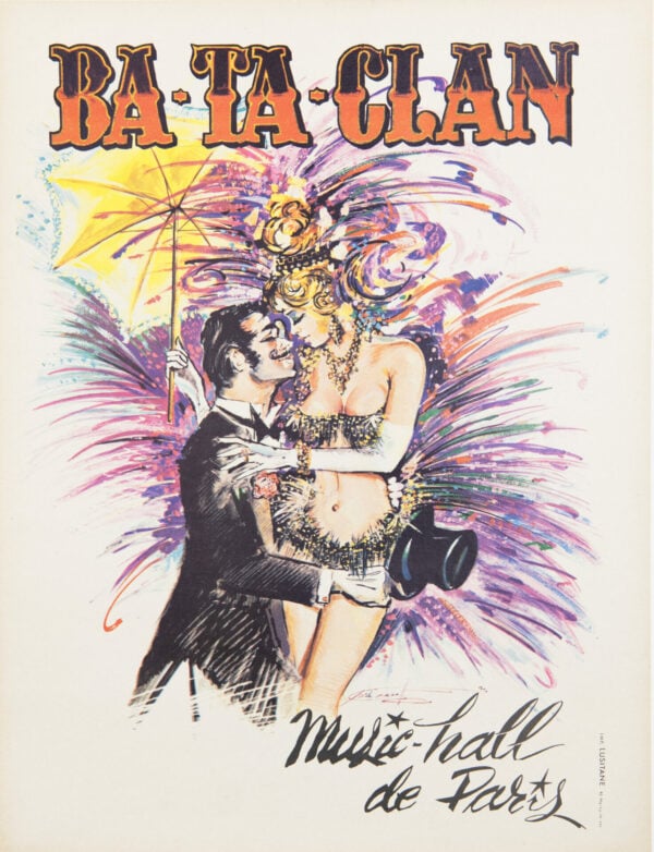 French Advertising Poster ‘Ba-Ta-Clan’ by Jose Arva, 1970