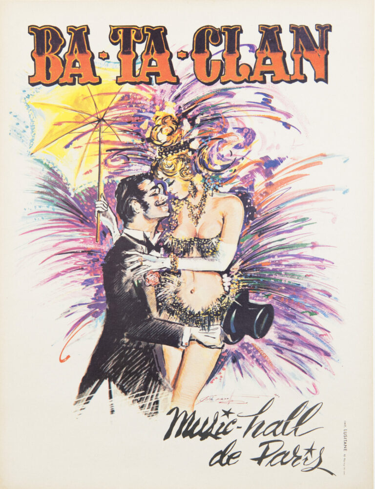 French Advertising Poster ‘Ba-Ta-Clan’ by Jose Arva, 1970
