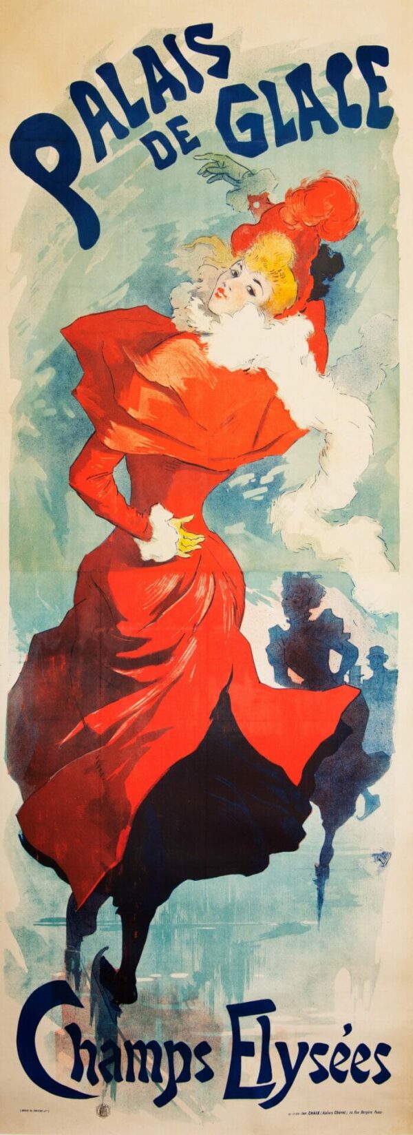 French Vintage Advertising Poster ‘Palais De Glace’ by Jules Cheret, 1893