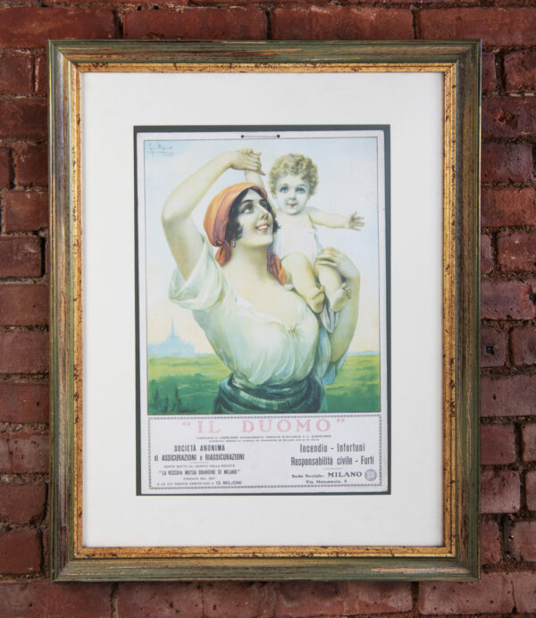 Italian Vintage Poster ‘Il Duomo’ 1925 (Framed)