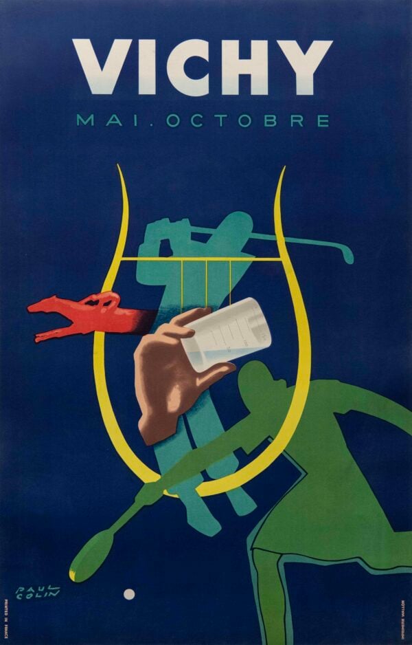 French Vintage Poster ‘Vichy’ by Paul Colin, 1948