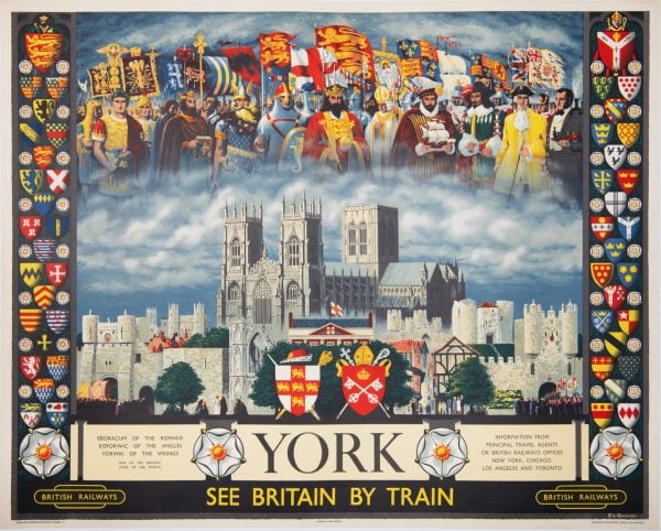 British Advertising Poster ‘York’ by E. H. Spencer, 1956