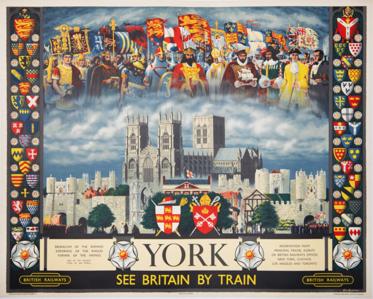 British Advertising Poster ‘York’ by E. H. Spencer, 1956