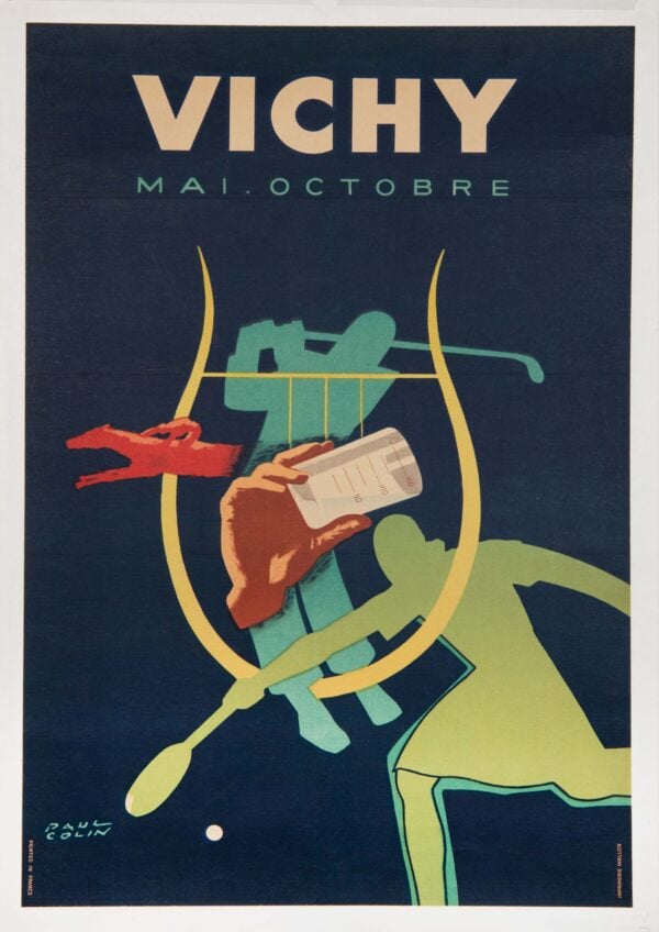 French Vintage Poster ‘Vichy’ by Paul Colin, 1948