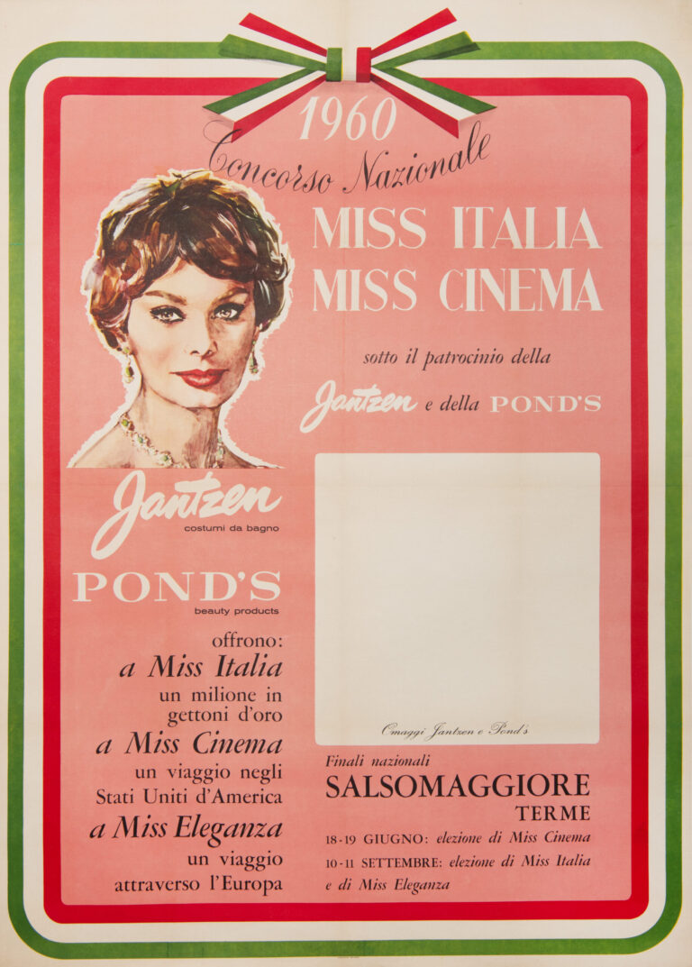 Italian Advertising Poster ‘Miss Italia (Sophia Loren)’ 1960