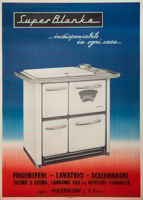 Italian Vintage Poster ‘Super Blanka’ 1950