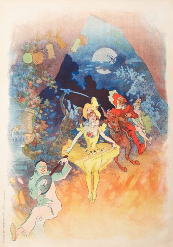 French Vintage Poster “Musee Grevin (No Lettering)” by Cheret, 1900