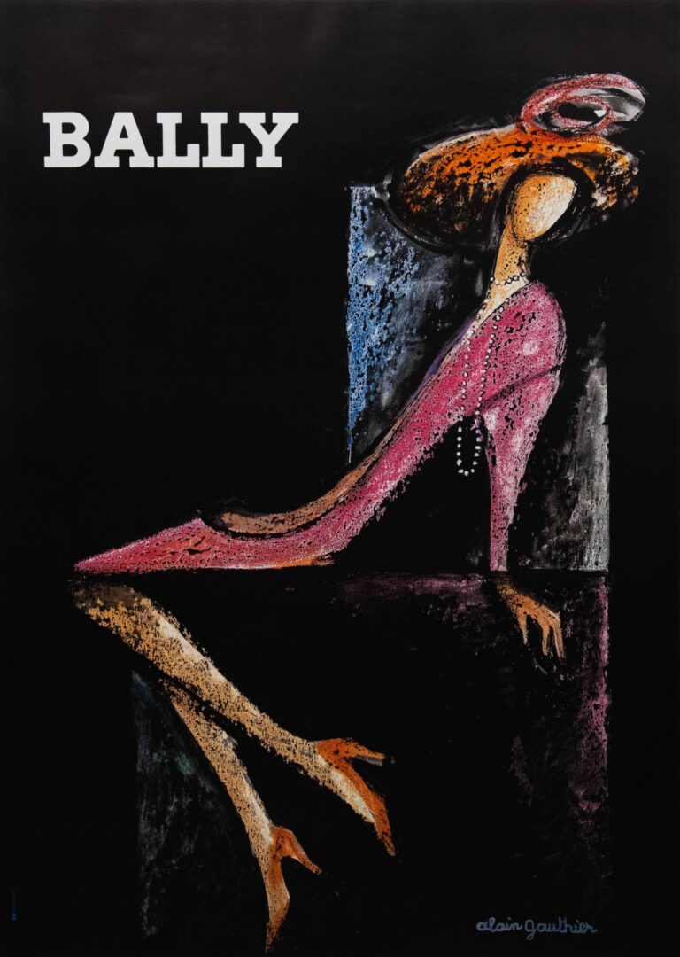 French Vintage Advertising ‘Bally (Girl)’ by Alain Gauthier, 1970’s