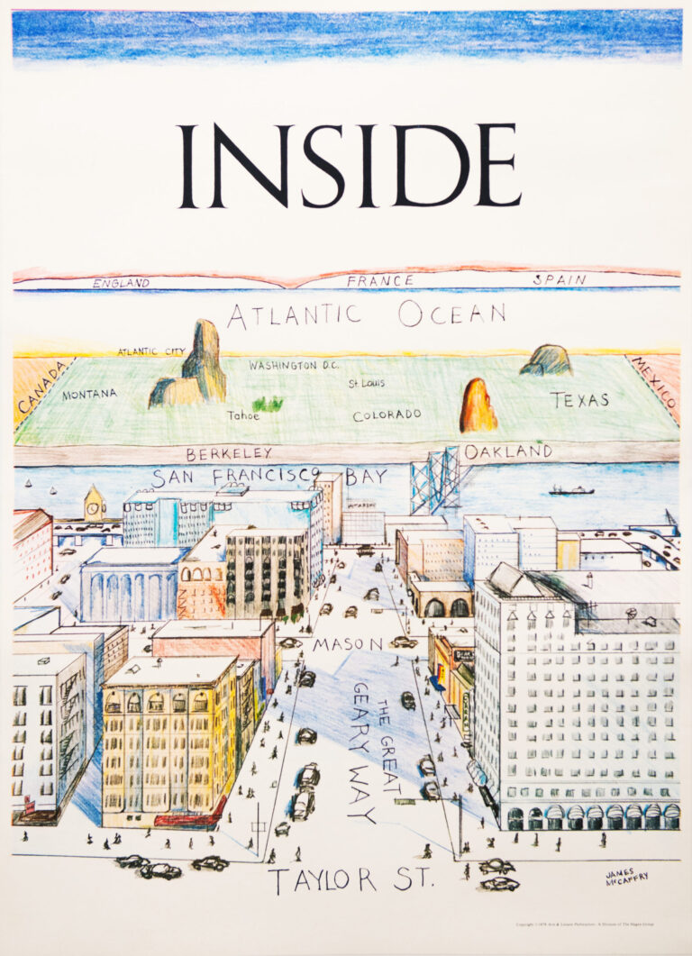 American Advertising Poster ‘Inside San Francisco’ by McCaffrey, 1978