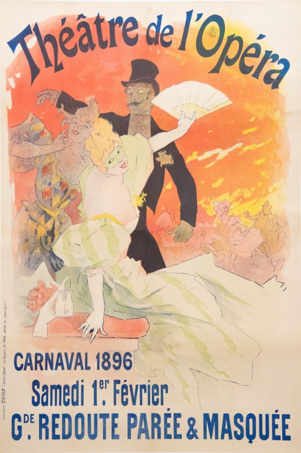 French Vintage Theater Poster ‘Theatre De L’Opera’ By Jules Cheret