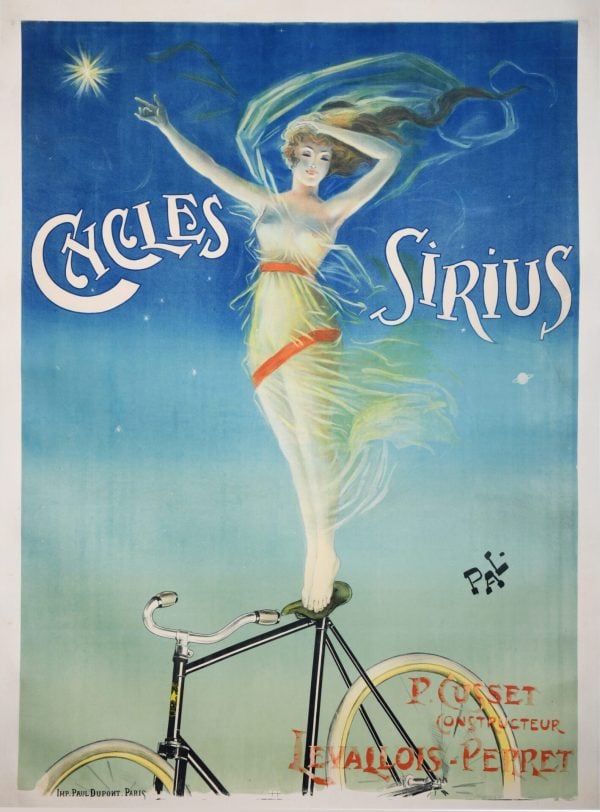 French Vintage Cycling Poster ‘Cycles Sirius’ By Pal