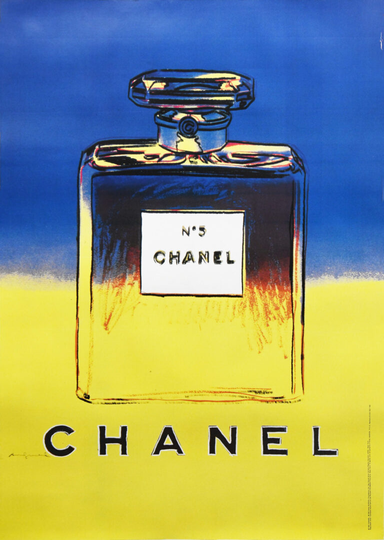 French Vintage Advertising Poster ‘Chanel’ by Andy Warhol, 1997