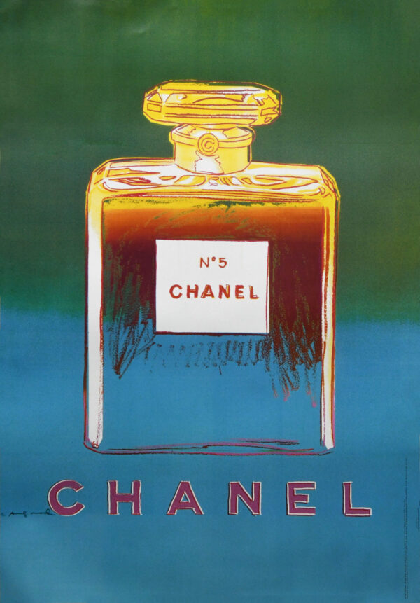 French Vintage Advertising Poster ‘Chanel’ by Andy Warhol, 1997