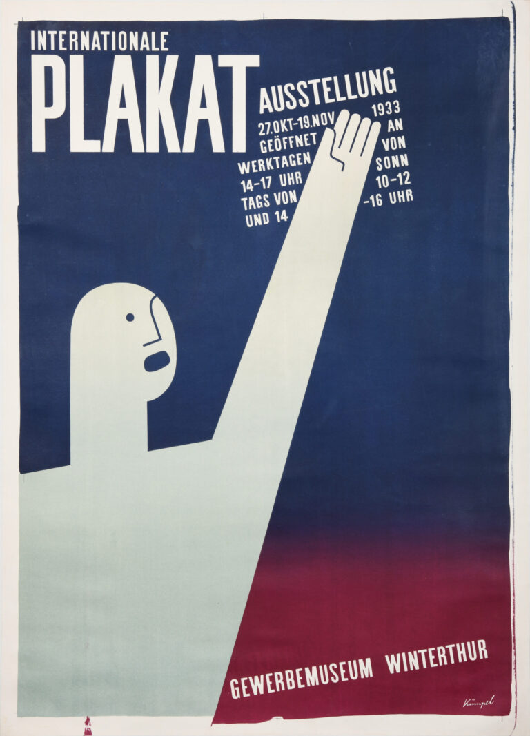 Vintage Swiss Exibition Poster ‘Platkat Ausstellung’ by Heinrich Kumpel 1933