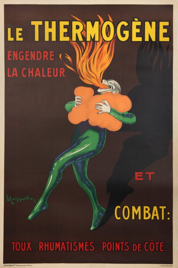 French Vintage Advertisment ‘Le Thermogene’ by Cappiello, circa 1949