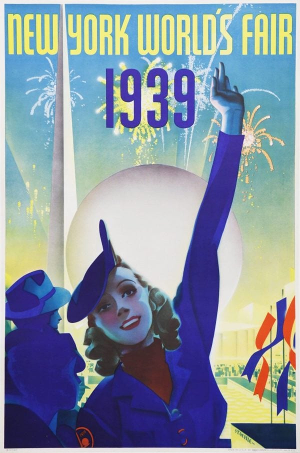 Vintage Advertising Poster ‘New York World’s Fair’ by Staehle, 1939
