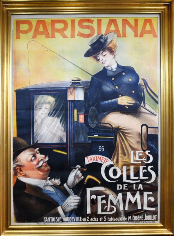 French Vintage Poster ‘Parisiana’ by Damare, 1890’s