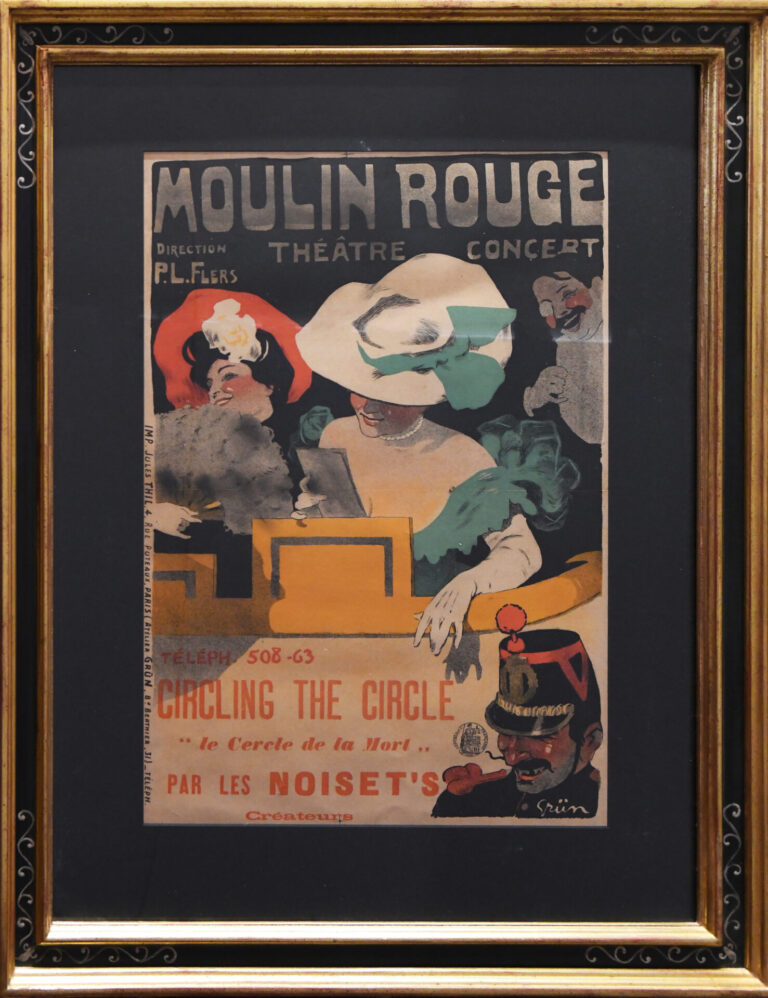 French Vintage Poster ‘Moulin Rouge’ by Grun, 1900’s