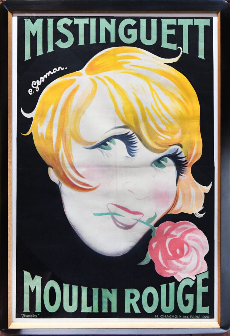 French Vintage Poster ‘Mistinguett | Moulin Rouge’ by Gesmar, 1926
