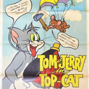 Italian Vintage Movie Poster 'Tom e Jerry in Top-Cat (Tom and Jerry in Top-Cat)' 1967