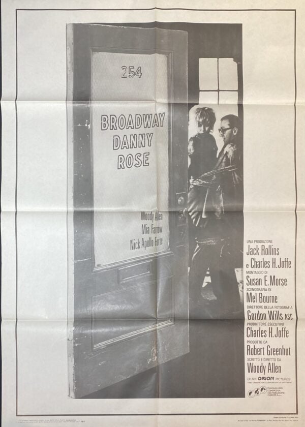 Vintage Italian Movie Poster ‘Broadway Danny Rose’ 1984 (Second Copy)