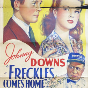Vintage Italian Movie Poster 'Freckles Come Home' 1942