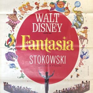 Vintage Italian Movie Poster 'Fantasia' 1960's