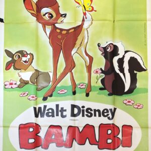 Vintage Italian Movie Poster 'Bambi' 1968